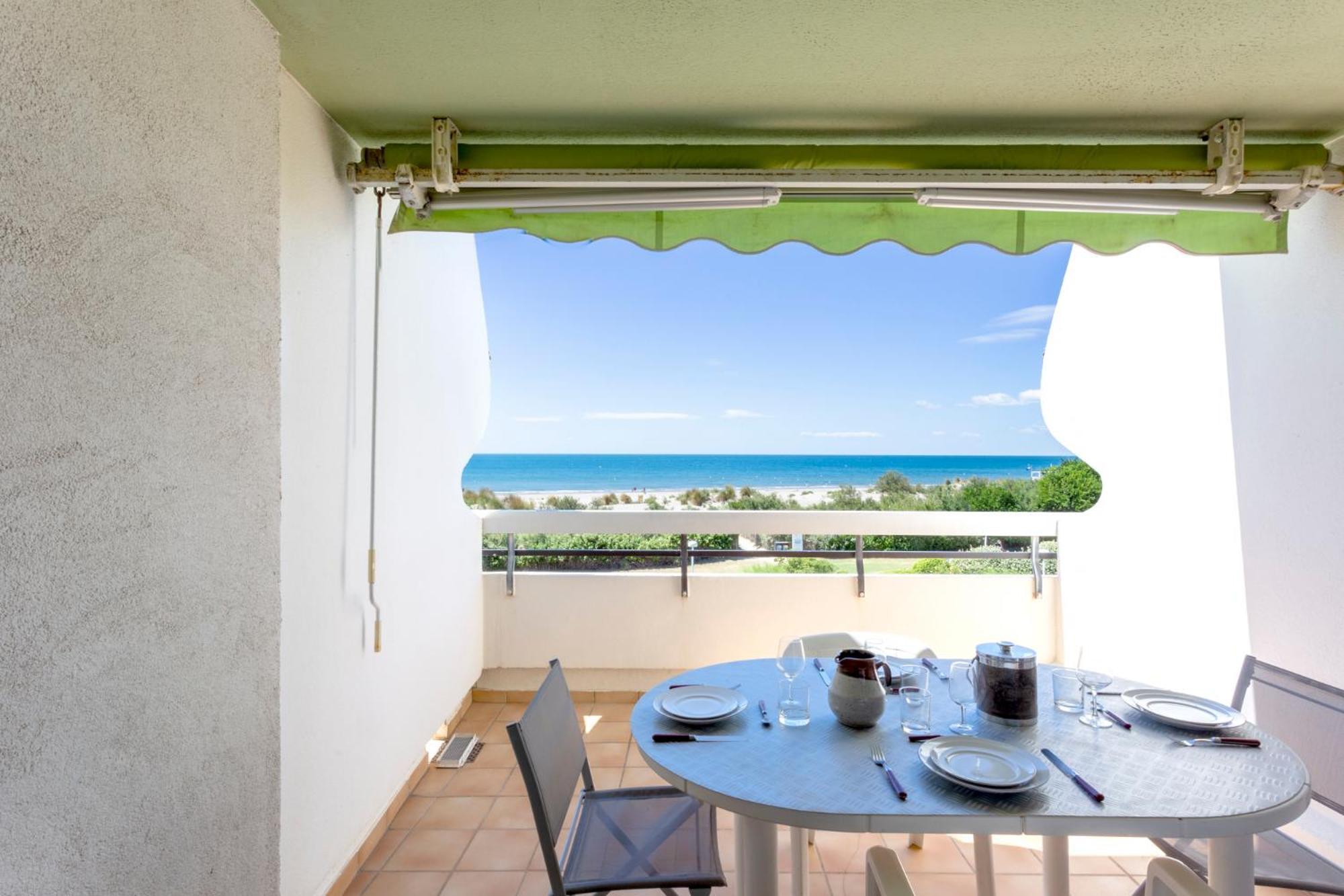 Chez Fabienne - Superbe Appartement Avec Vue Sur La Mer Et Parking لا غراند موت المظهر الخارجي الصورة